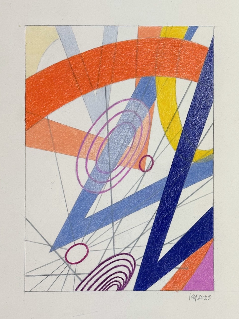 Andiamo! | colored pencil, 7" x 5"